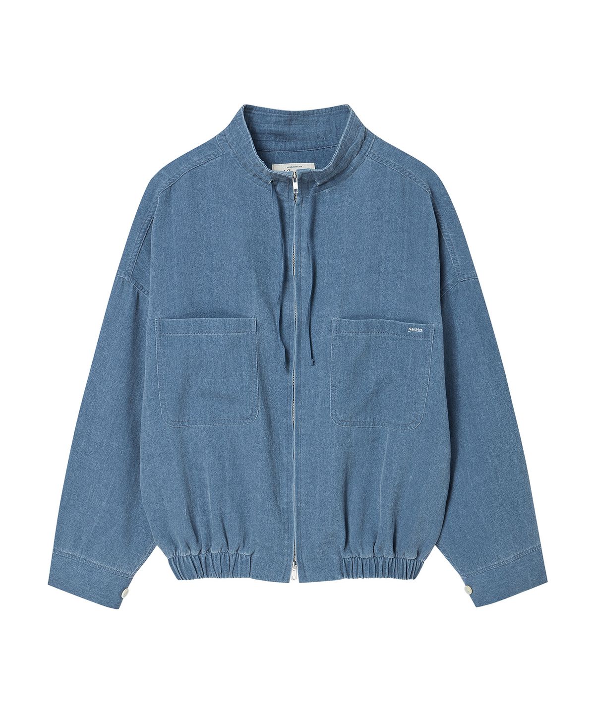 비욘드클로젯(BEYOND CLOSET) [COLLECTION LINE] 이탈리안 린넨 블렌드 라이트 블루종 워시드 블루