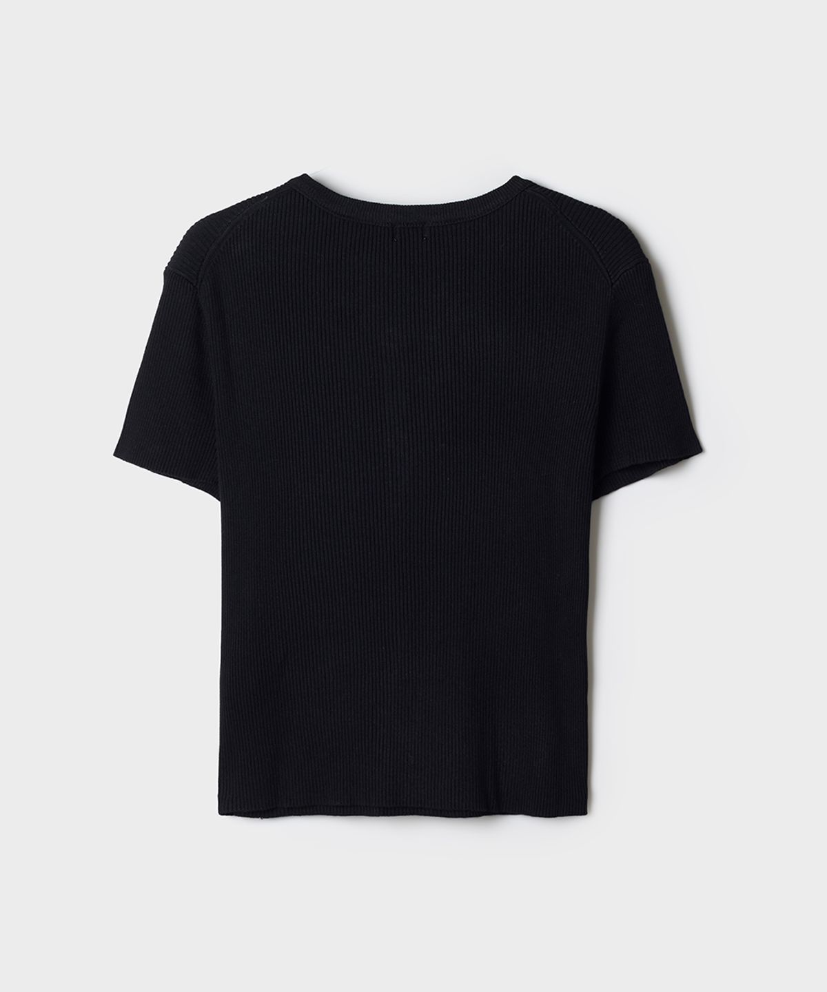 스파오(SPAO) [COOL] 헨리넥 골지 반팔 니트_SPKWG25G01