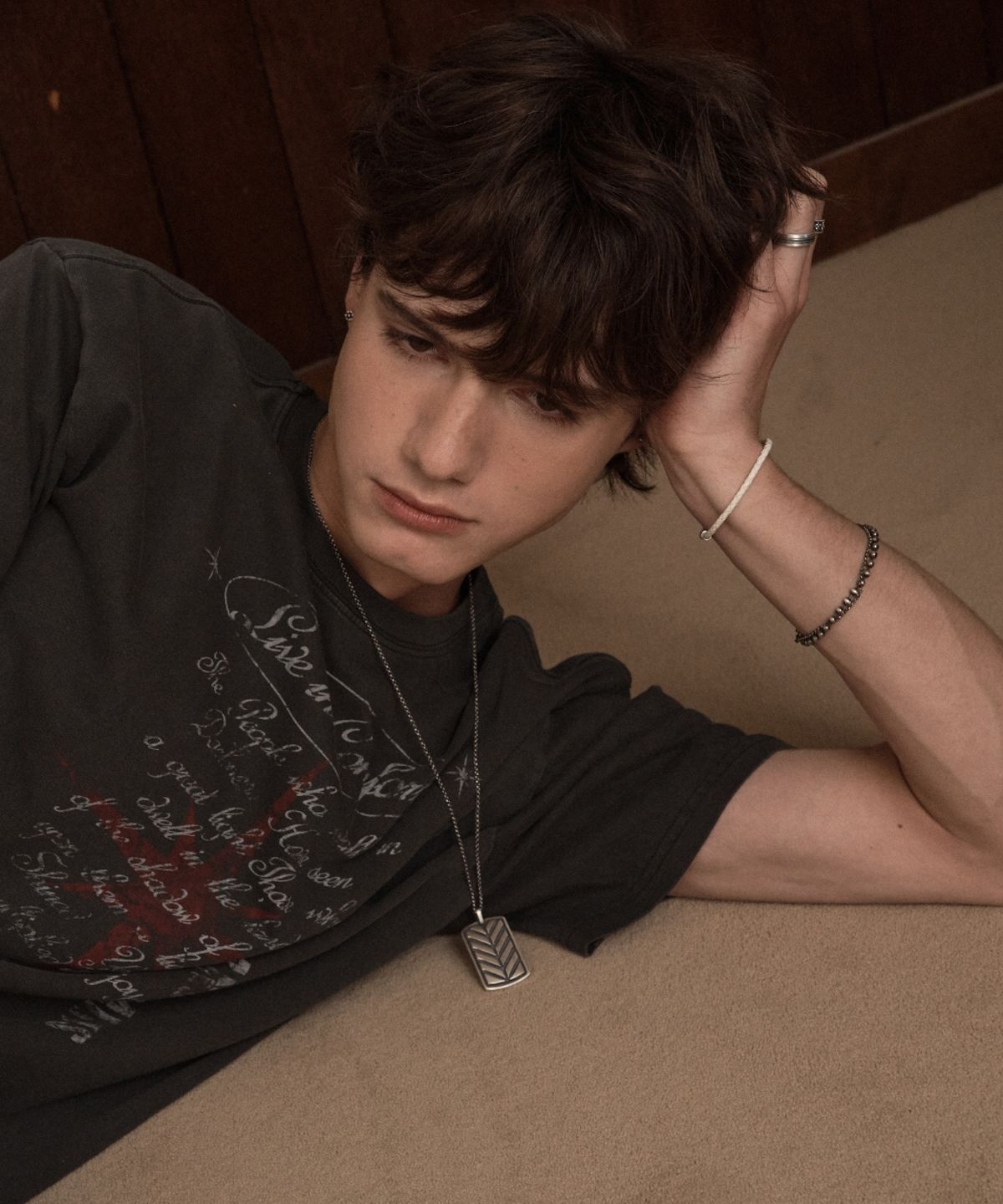 더스틸룸(THESTILLROOM) [SILVER] #B2616 Twist ball chain bracelet