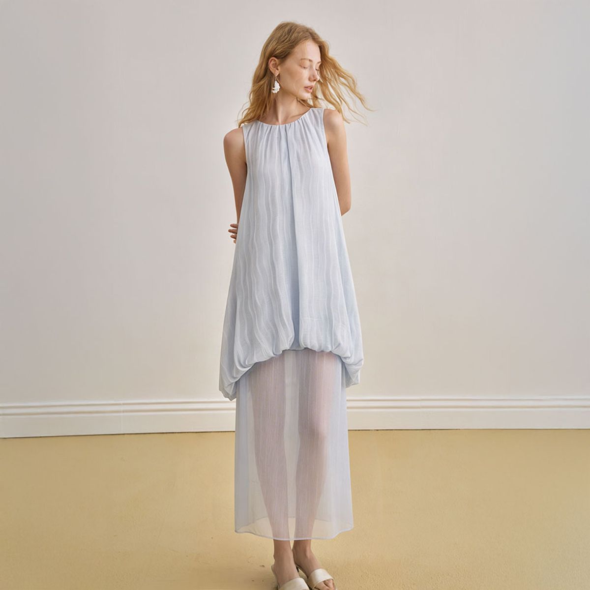 와이와이아이엠(YYIAM) YY_Seaside tulle bud dress
