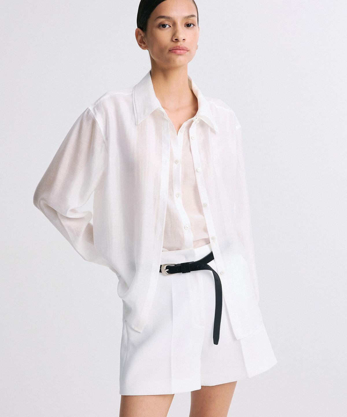 리이(RE RHEE) SUEDE LEATHER BELT BLACK