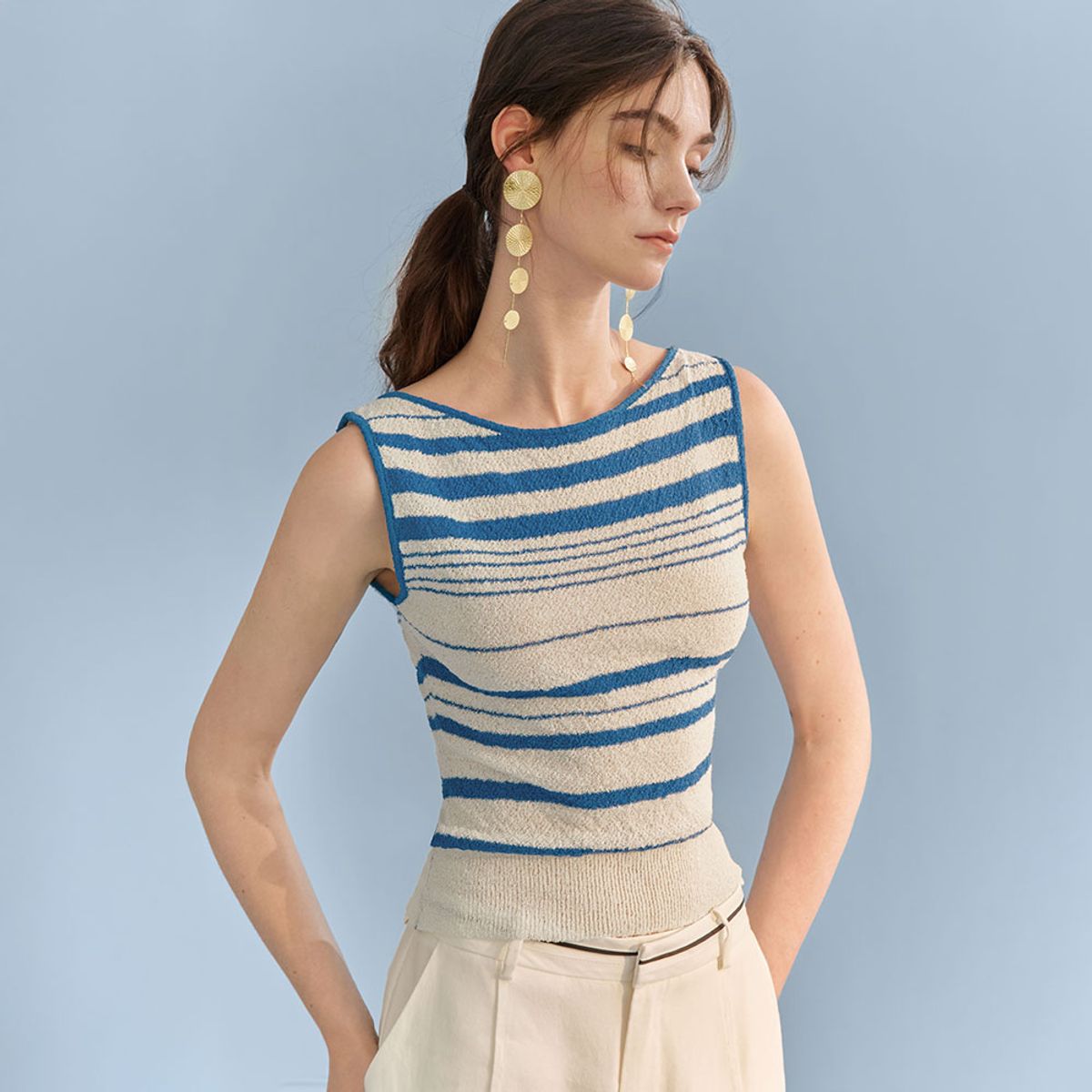 와이와이아이엠(YYIAM) YY_Sleeveless knit top