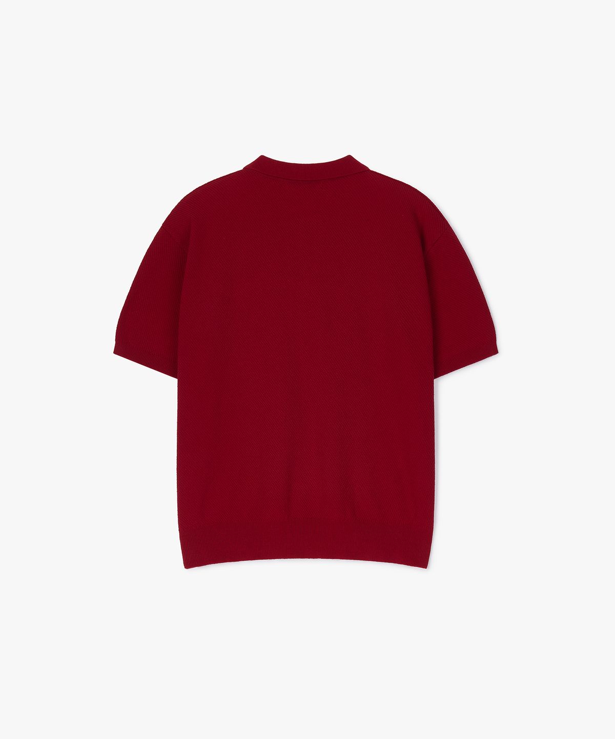 플로즈룸(FLAWSROOM) Pure Cotton Collar Knit RED