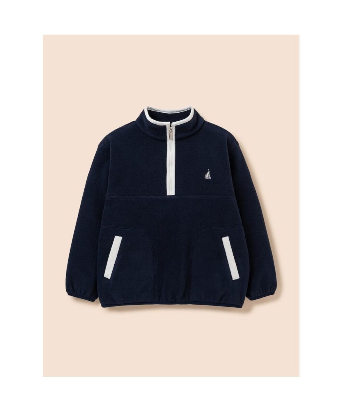 빈폴 키즈(BEANPOLE KIDS) 여아 플리스 반집업 스웨트 셔츠  네이비 (BI6141G03R)