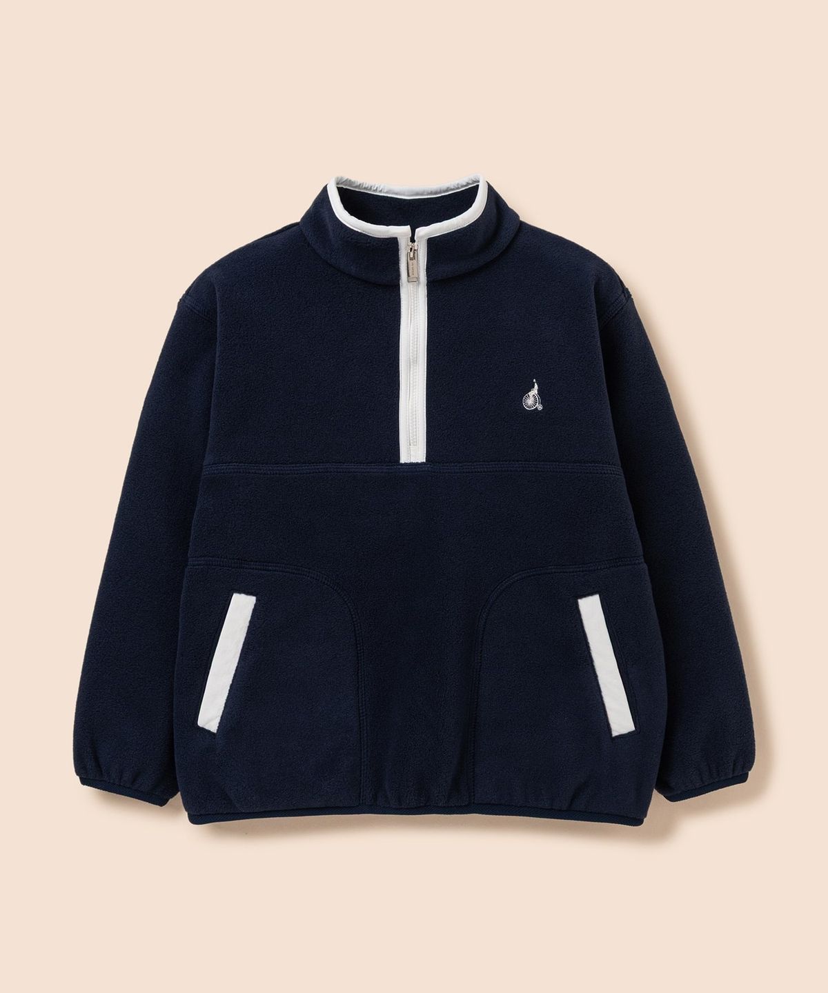 빈폴 키즈(BEANPOLE KIDS) 여아 플리스 반집업 스웨트 셔츠  네이비 (BI6141G03R)