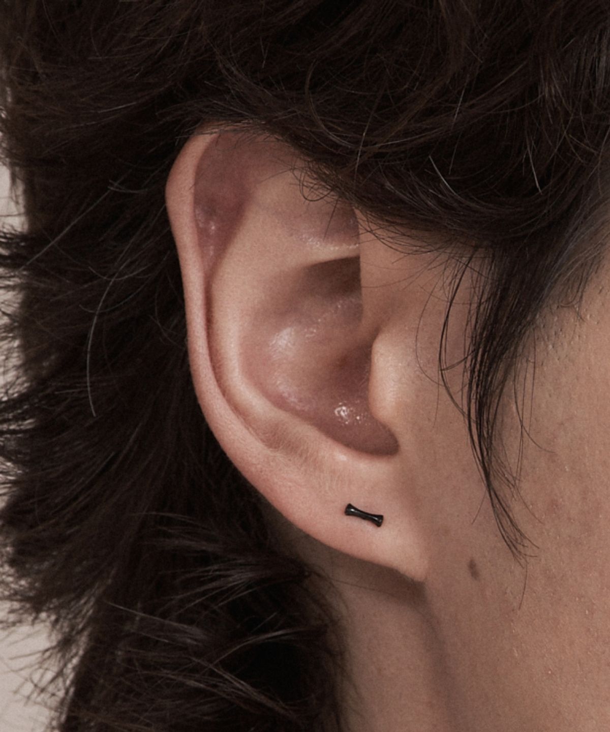 더스틸룸(THESTILLROOM) [SILVER] #E2631 Black line piercing (single)