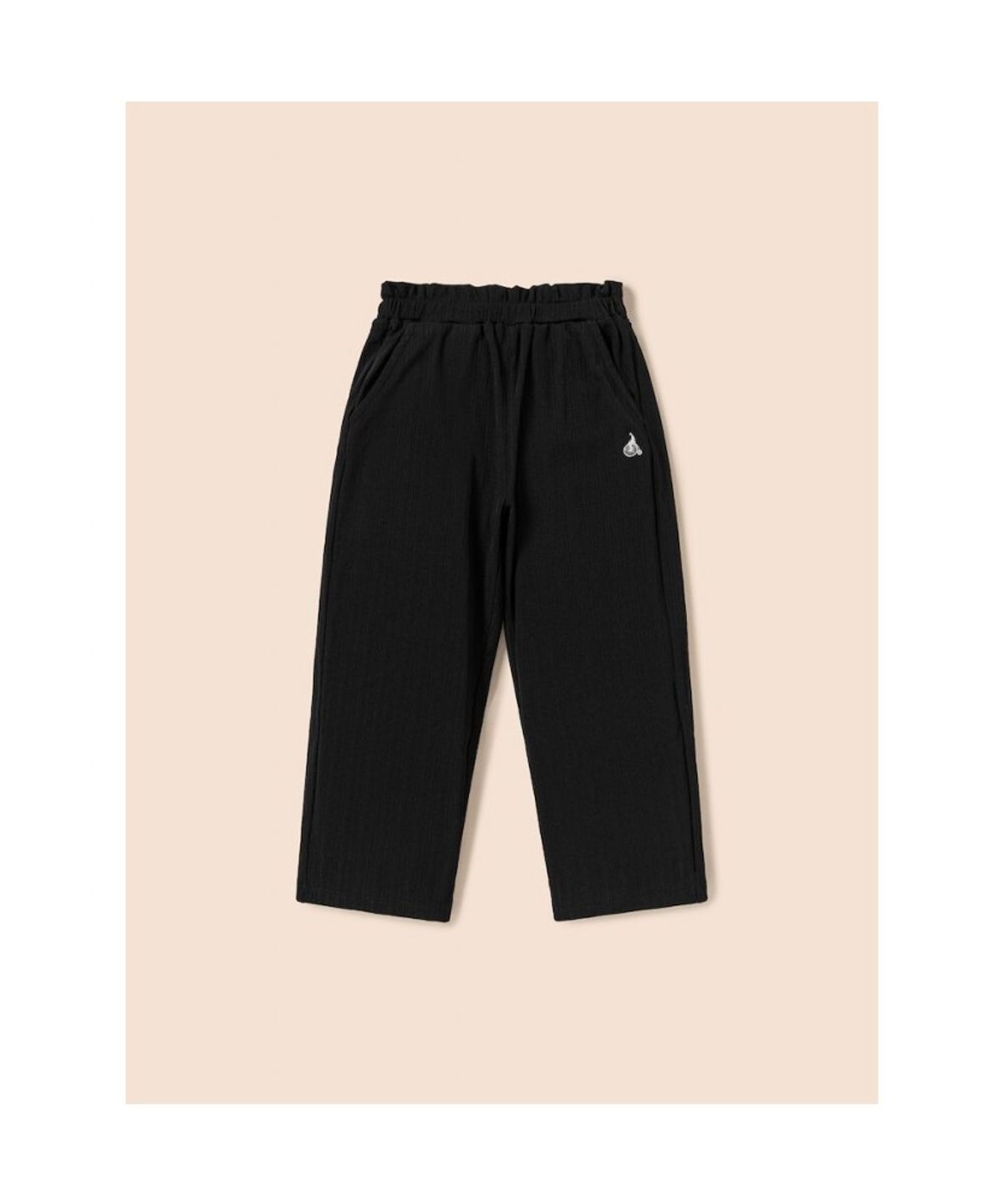 빈폴 키즈(BEANPOLE KIDS) 여아 골지 여아 와이드 팬츠  블랙 (BI6121G055)
