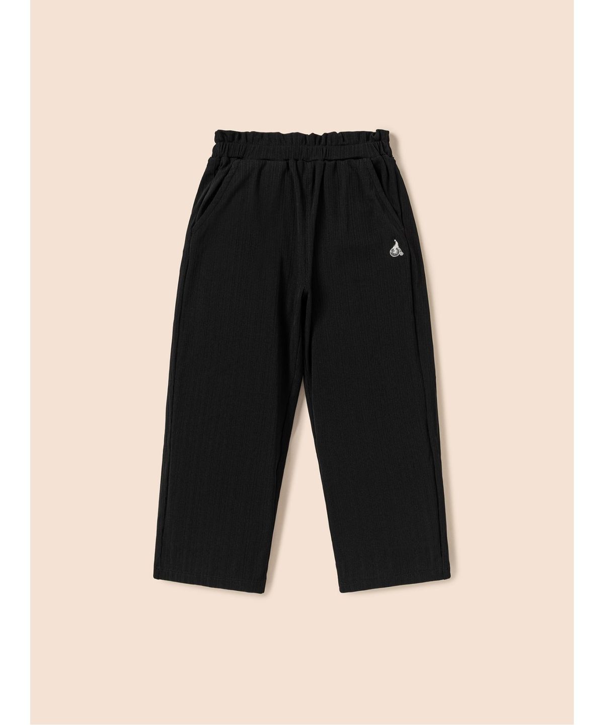 빈폴 키즈(BEANPOLE KIDS) 여아 골지 여아 와이드 팬츠  블랙 (BI6121G055)