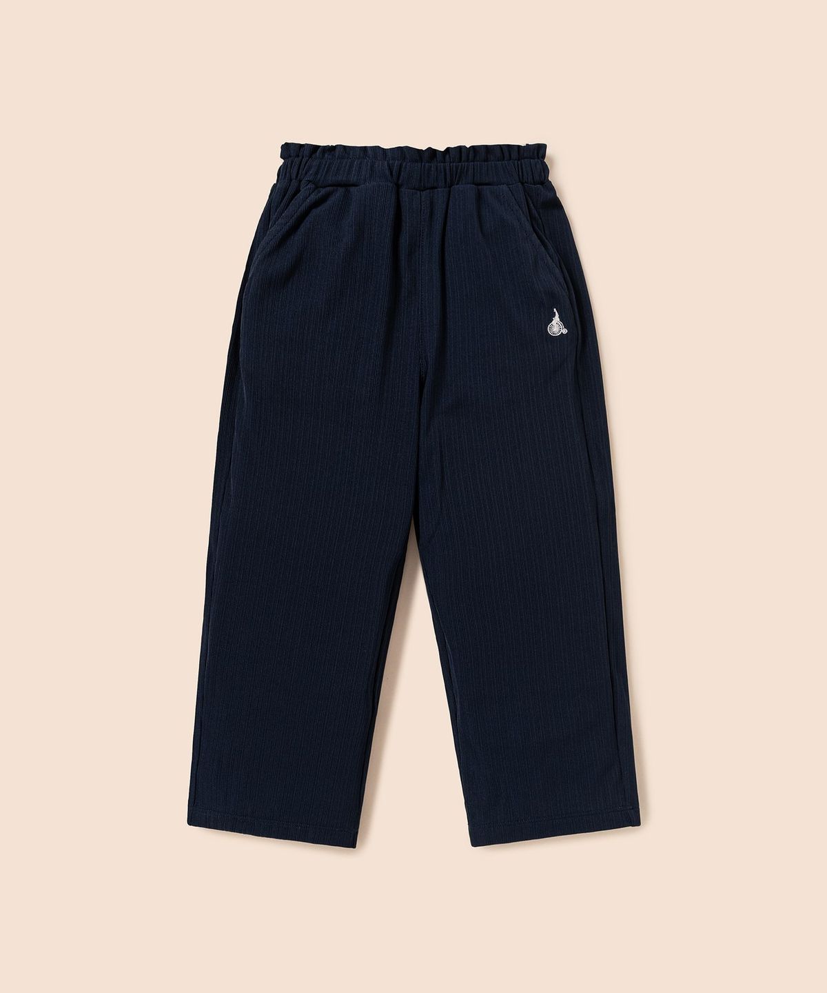 빈폴 키즈(BEANPOLE KIDS) 여아 골지 여아 와이드 팬츠  네이비 (BI6121G05R)