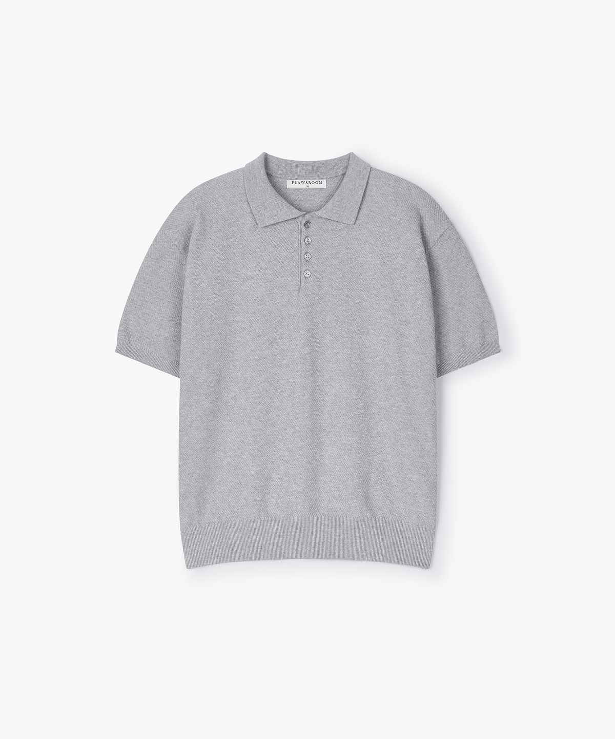 플로즈룸(FLAWSROOM) Pure Cotton Collar Knit 3Color