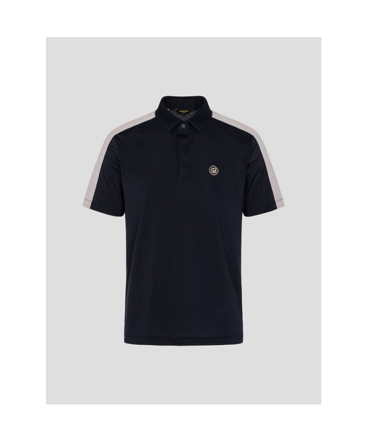 빈폴골프(BEANPOLE GOLF) [B_under] 남성 어깨 컬러 배색 반소매 티셔츠 - 블랙