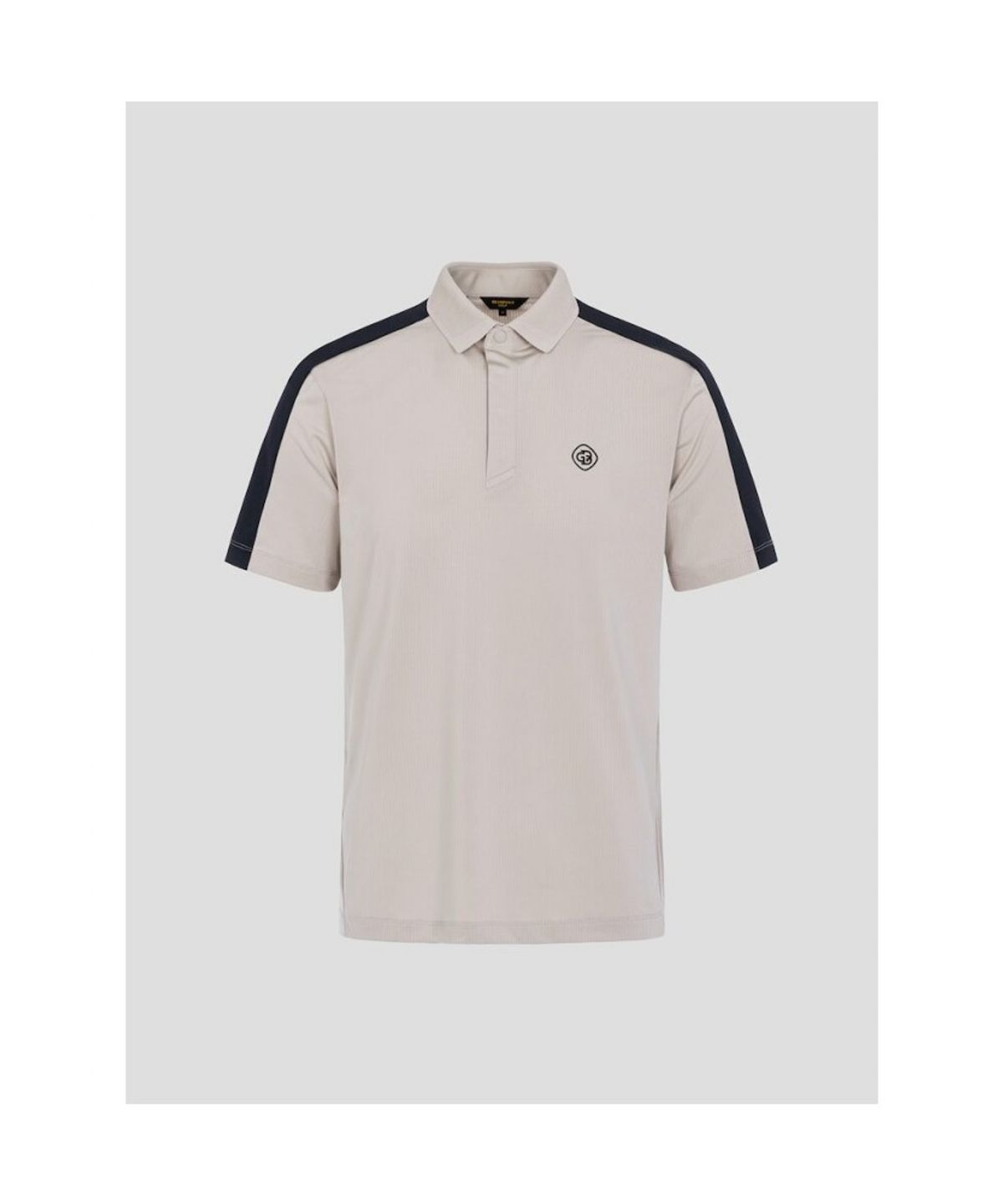빈폴골프(BEANPOLE GOLF) [B_under] 남성 어깨 컬러 배색 반소매 티셔츠 - 베이지