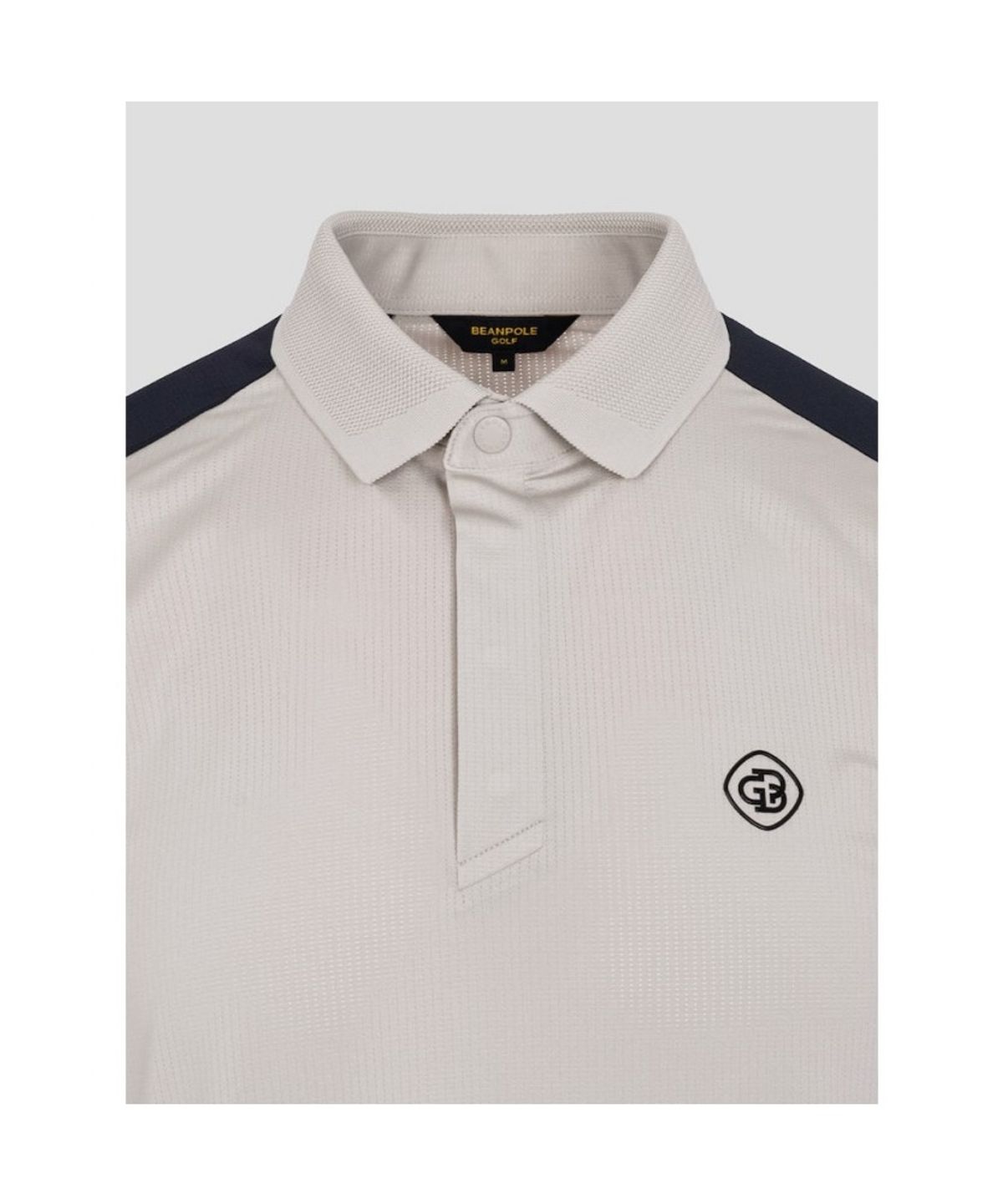 빈폴골프(BEANPOLE GOLF) [B_under] 남성 어깨 컬러 배색 반소매 티셔츠 - 베이지