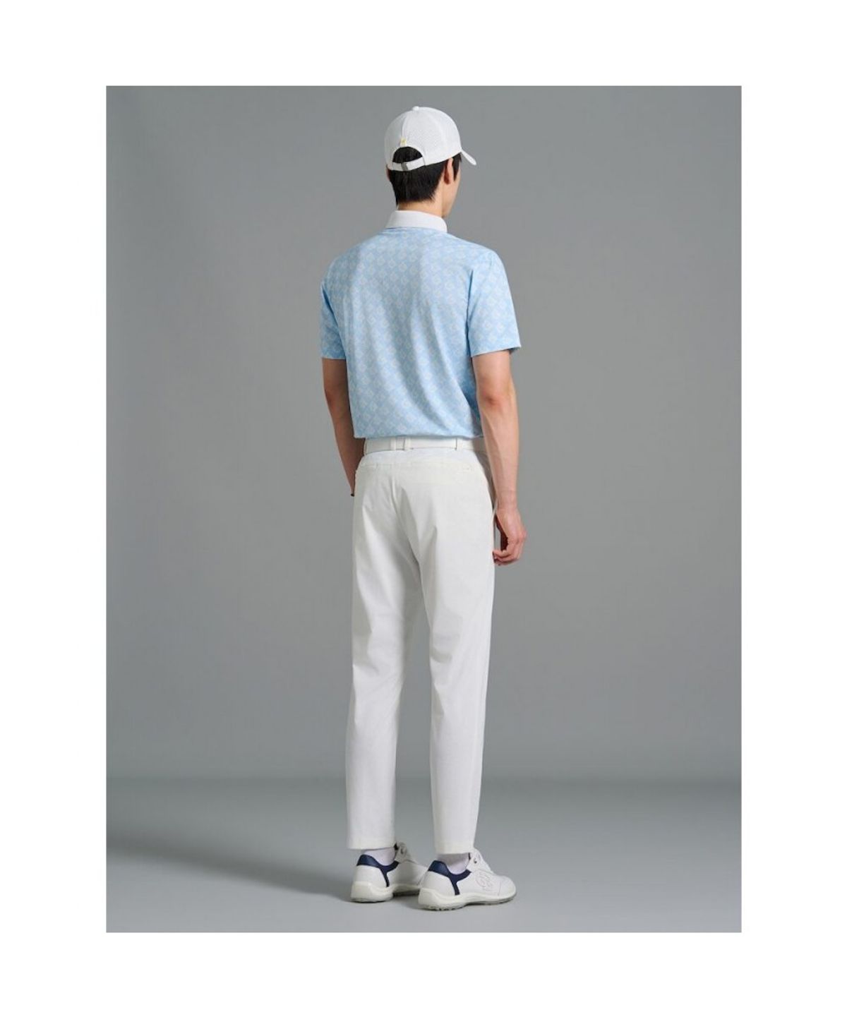빈폴골프(BEANPOLE GOLF) [B_under] 남성 심볼 패턴 반소매 티셔츠 - 블루