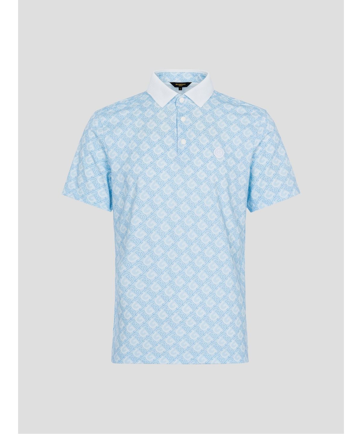 빈폴골프(BEANPOLE GOLF) [B_under] 남성 심볼 패턴 반소매 티셔츠 - 블루