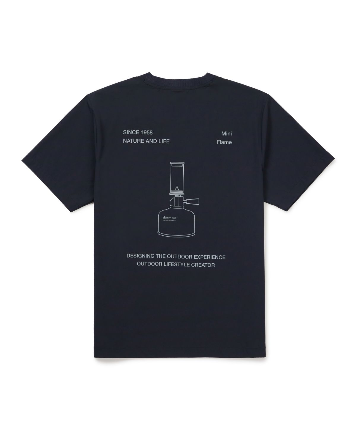 스노우피크 어패럴(SNOWPEAK APPAREL) 아쿠아엑스 냉감 램프 그래픽 반팔 티셔츠 (S26MMPTS88) Dark Navy
