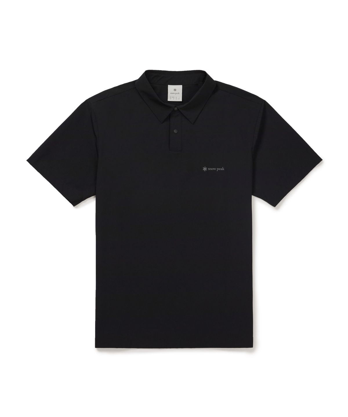 스노우피크 어패럴(SNOWPEAK APPAREL) 아쿠아엑스 냉감 레터링 반팔 폴로 티셔츠 (S26MMPPS88) Black