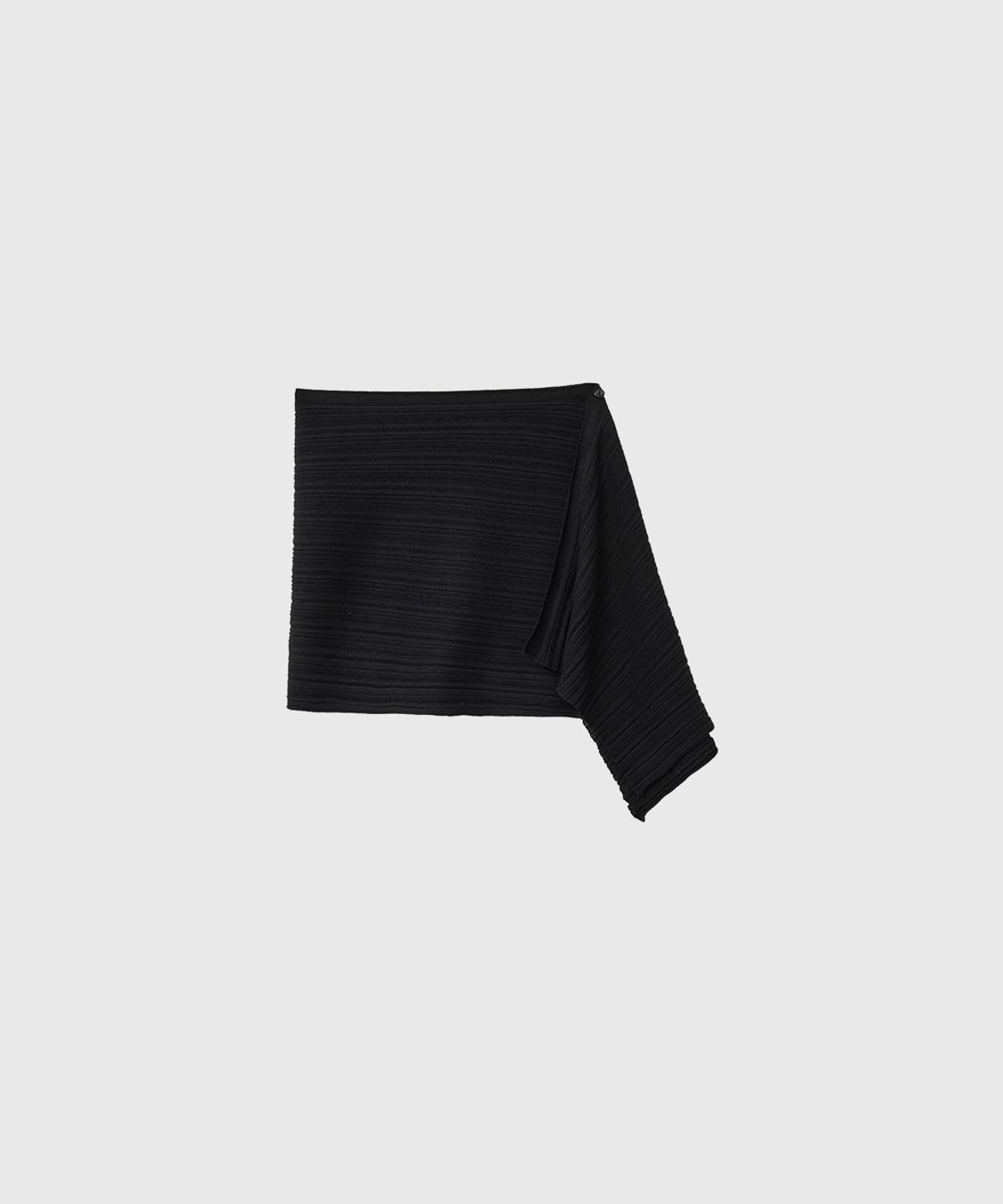 제너럴아이디어(GENERALIDEA) 플리츠 니트 랩 스커트 [BLACK] / GF2LET529