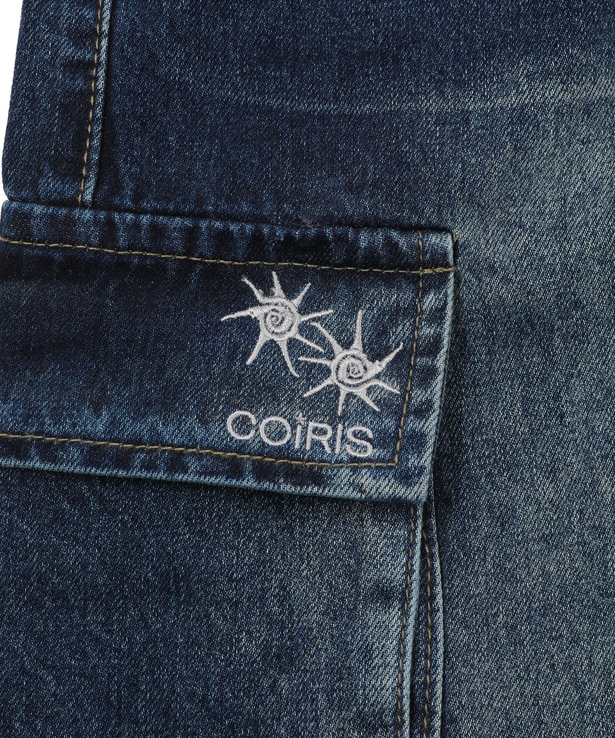 코이리스(COIRIS) 가온 와이드 카고 데님 밴딩 팬츠 (2컬러)