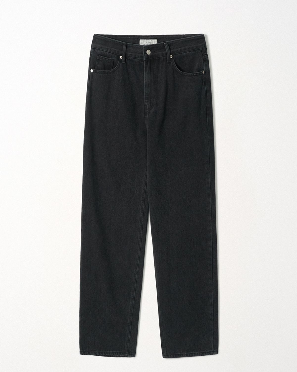 이지오(EZIO) Washed Denim Pants_Black
