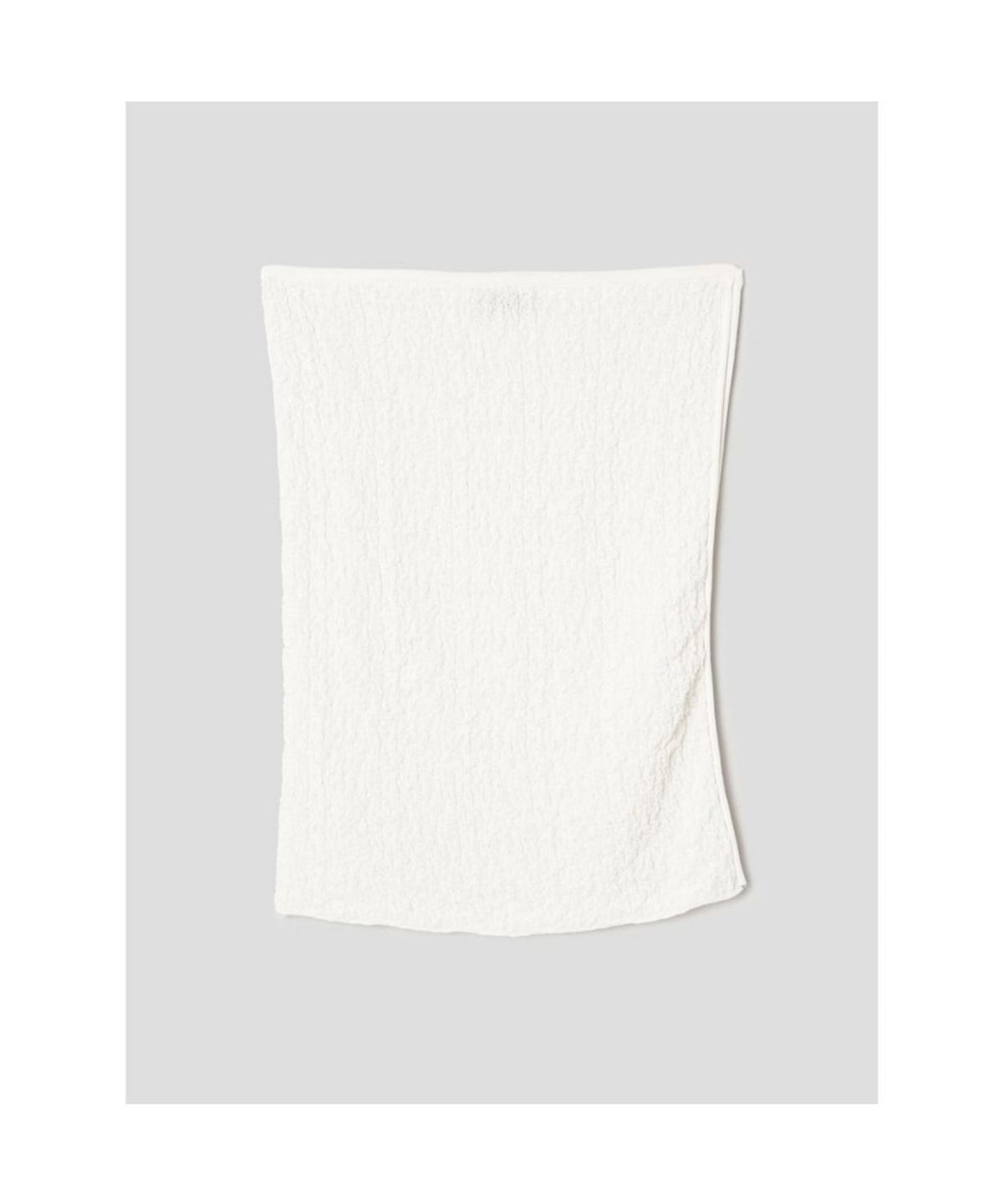 앙개(ANGGAE) Textured Tube Top  White