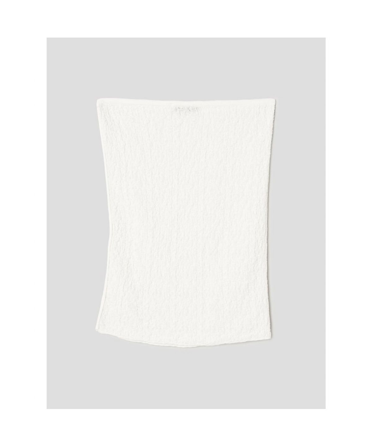 앙개(ANGGAE) Textured Tube Top  White