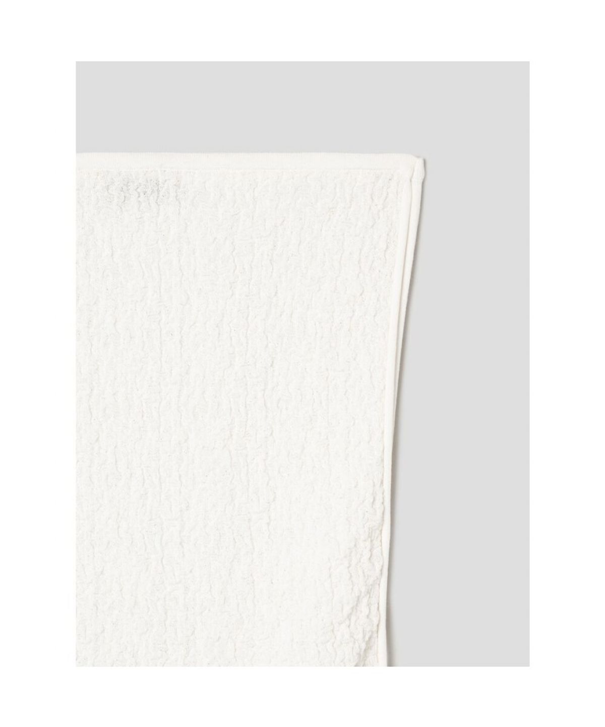 앙개(ANGGAE) Textured Tube Top  White