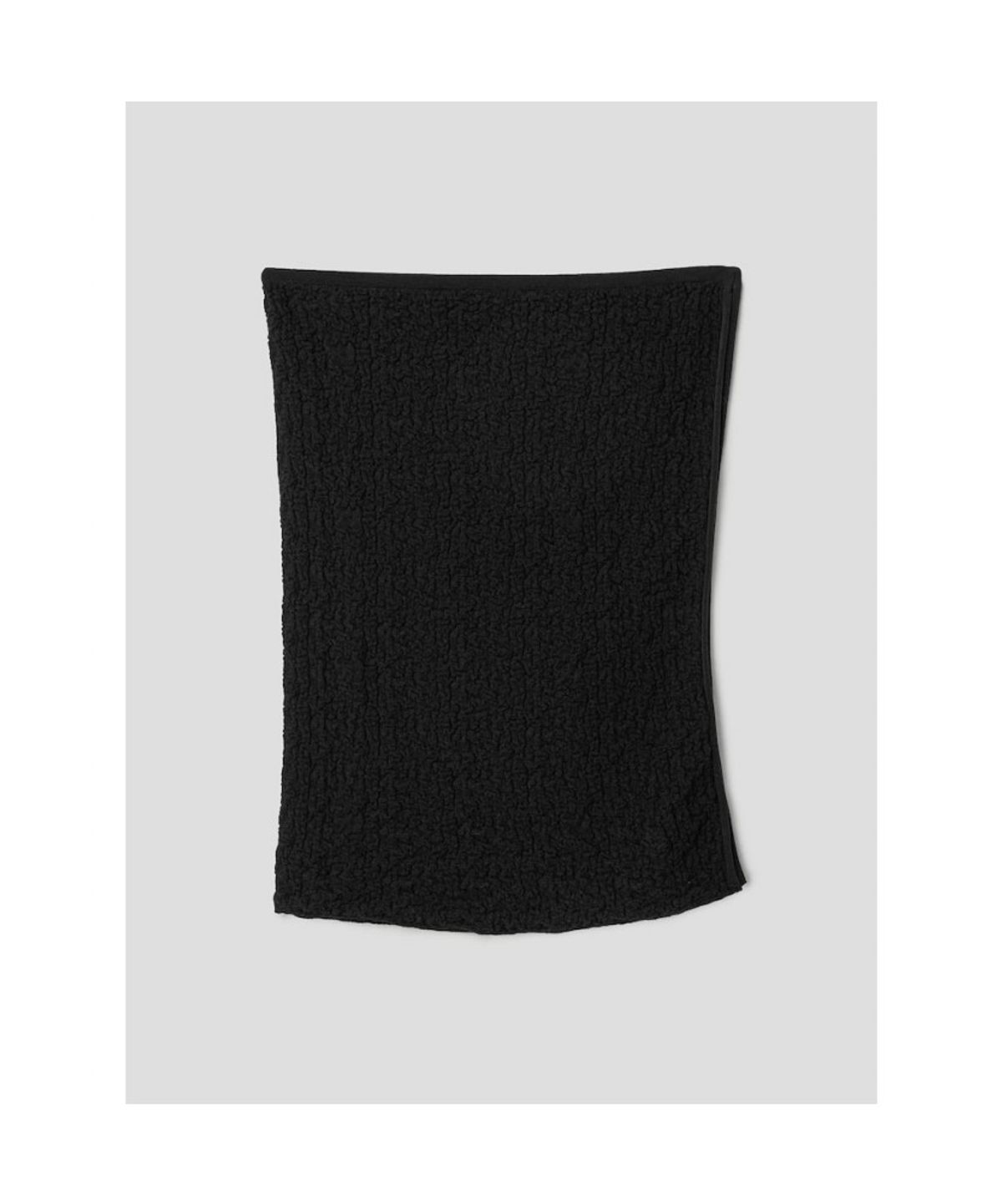 앙개(ANGGAE) Textured Tube Top  Black