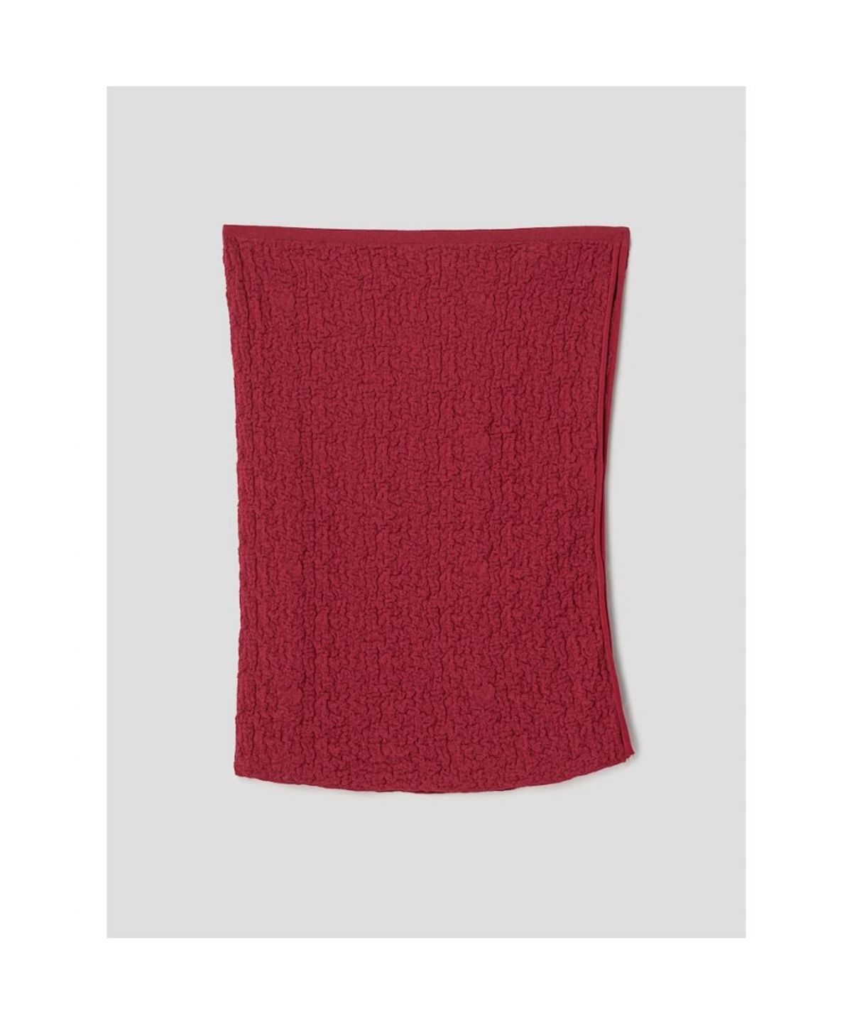 앙개(ANGGAE) Textured Tube Top  Red