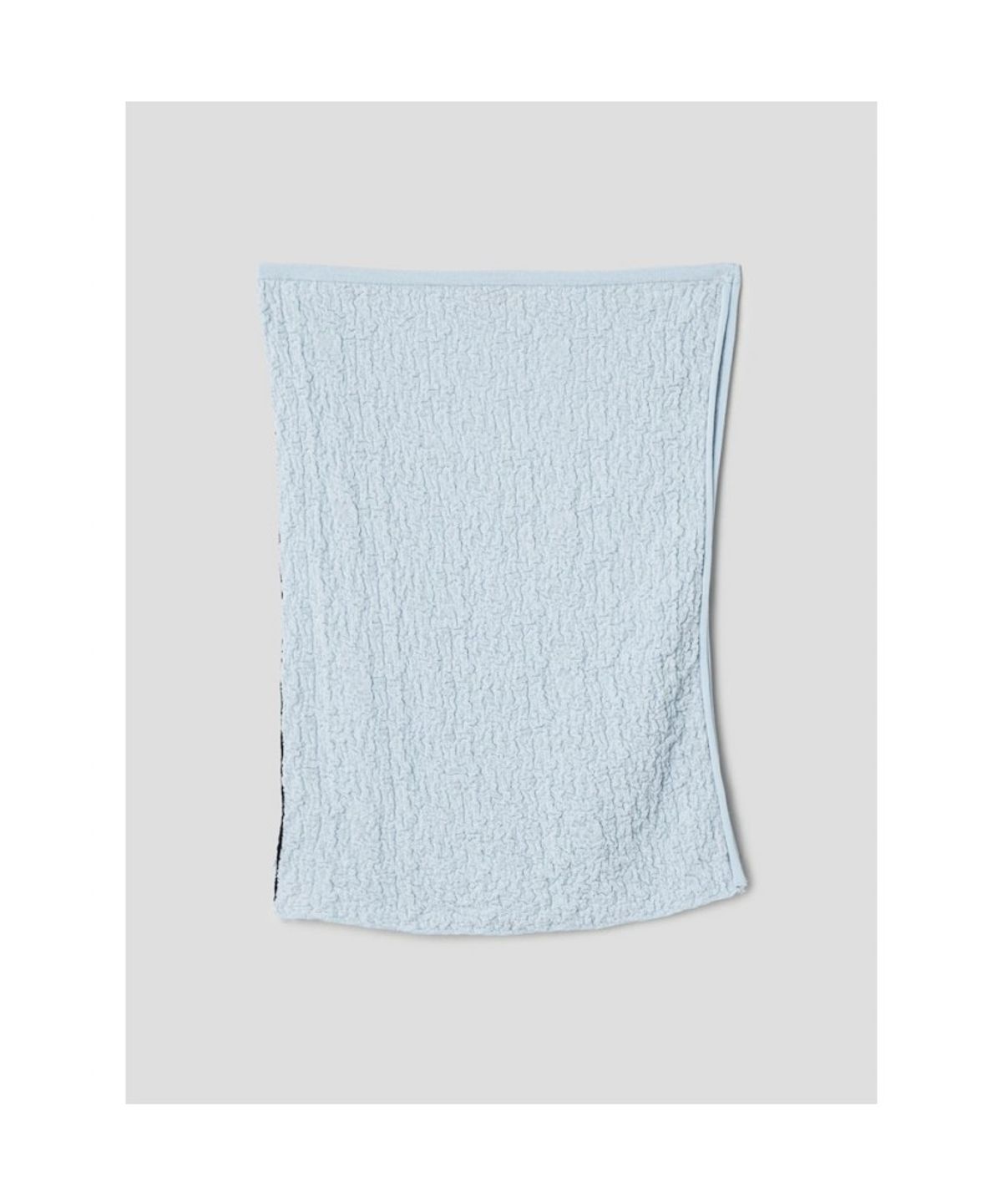앙개(ANGGAE) Textured Tube Top  Blue
