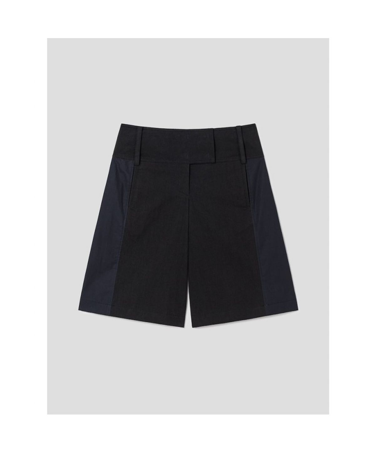 앙개(ANGGAE) Panel Bermuda  Black