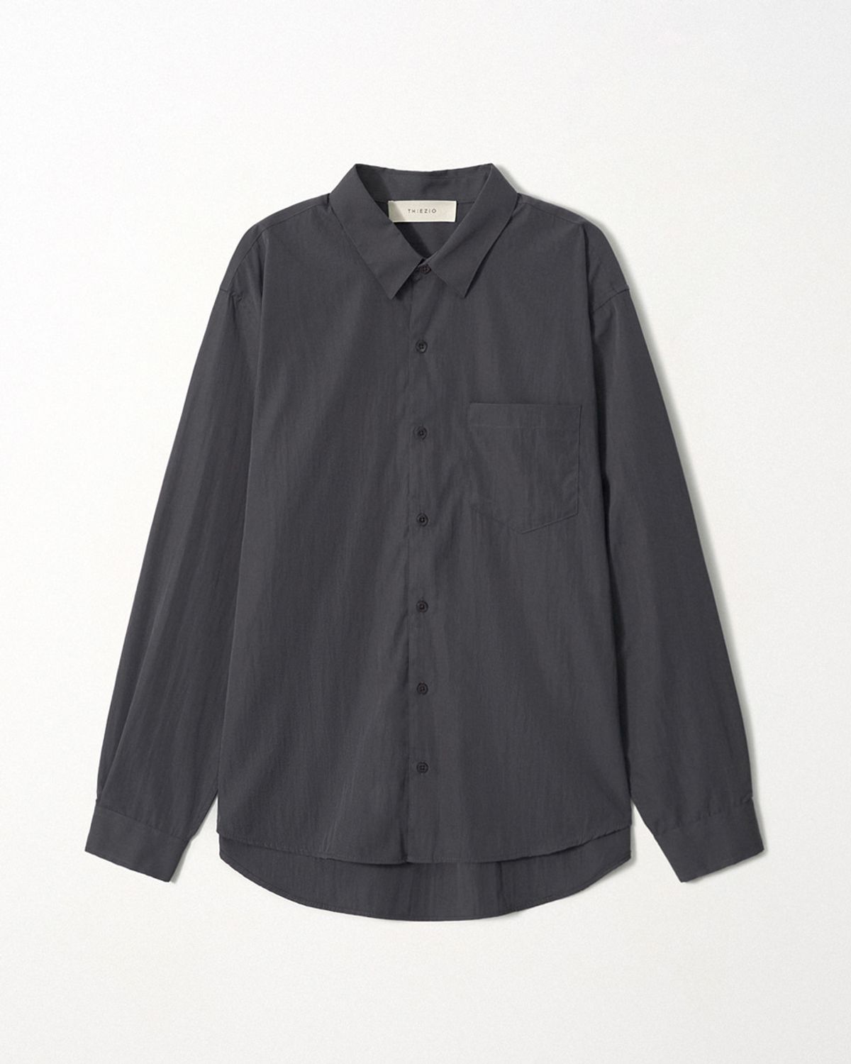 이지오(EZIO) Essential Standard Shirt_Charcoal