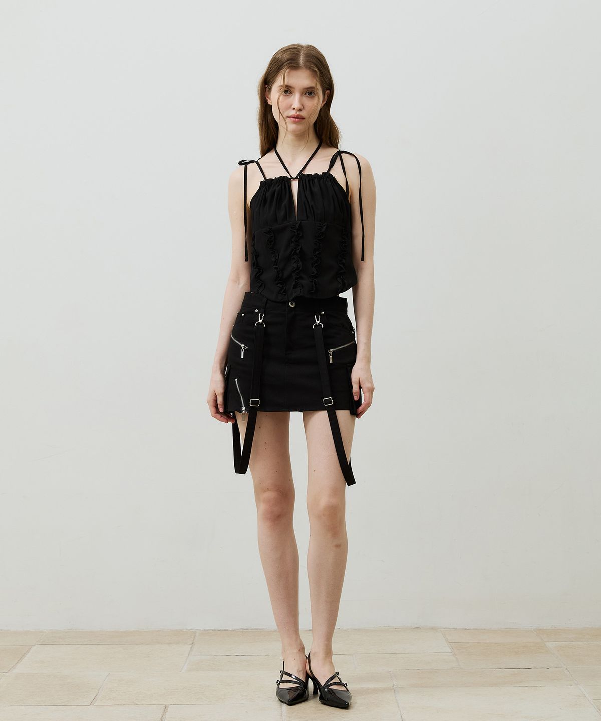 아리킴(ARIKIM) BELLA MINI SKIRT PANTS / BLACK