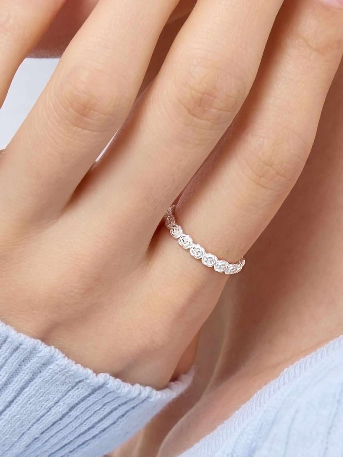 겟미블링(GETMEBLING) [실버925] 큐빅 스네이크 링(1.5mm)