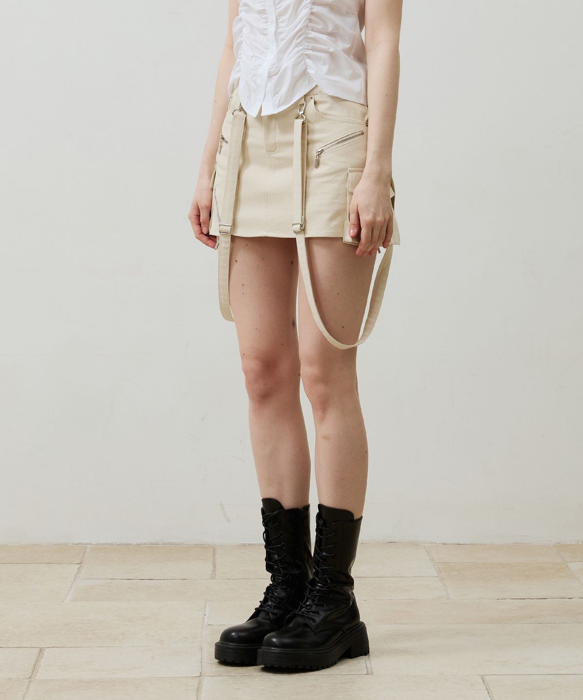 아리킴(ARIKIM) BELLA MINI SKIRT PANTS / BEIGE