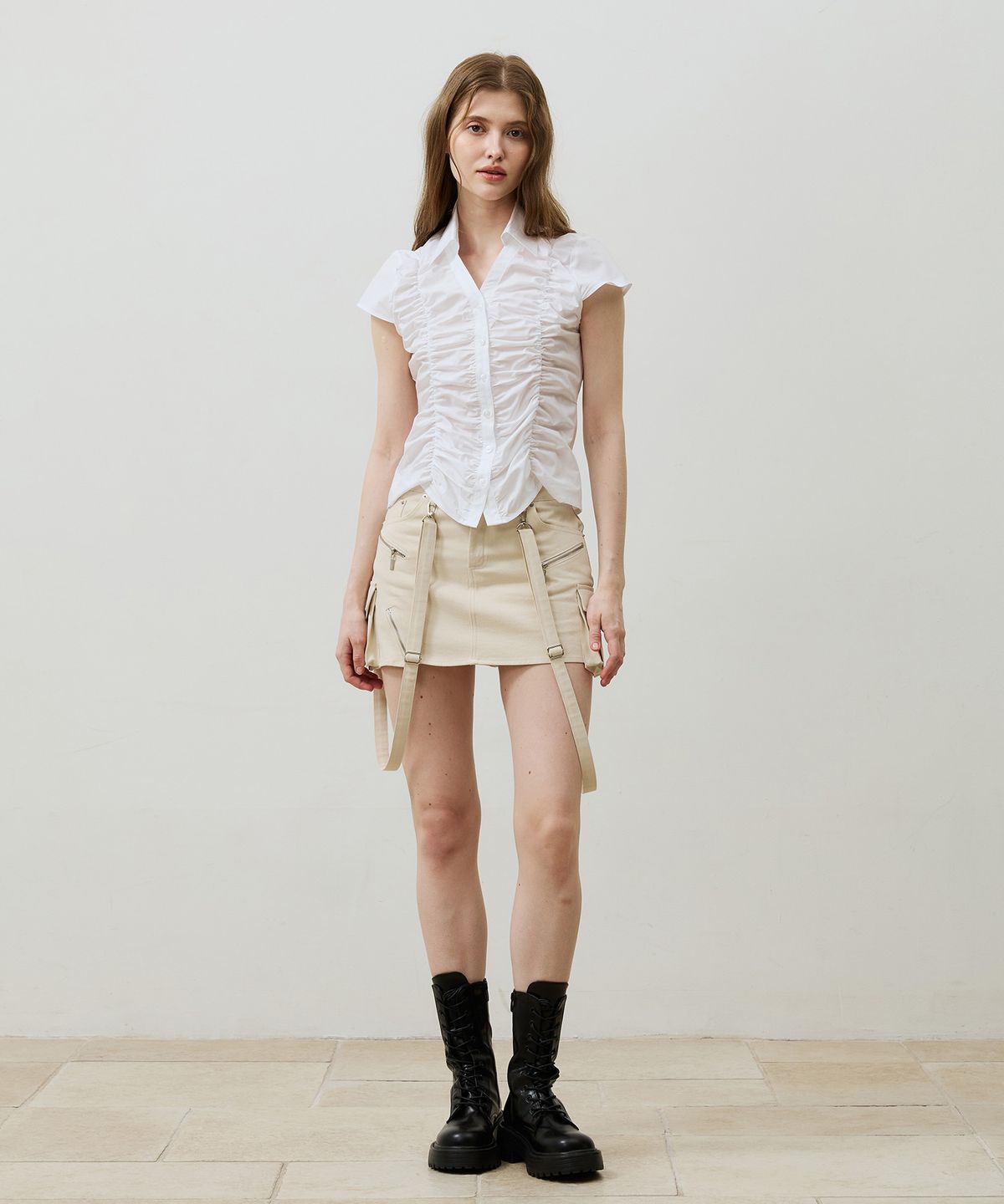 아리킴(ARIKIM) BELLA MINI SKIRT PANTS / BEIGE