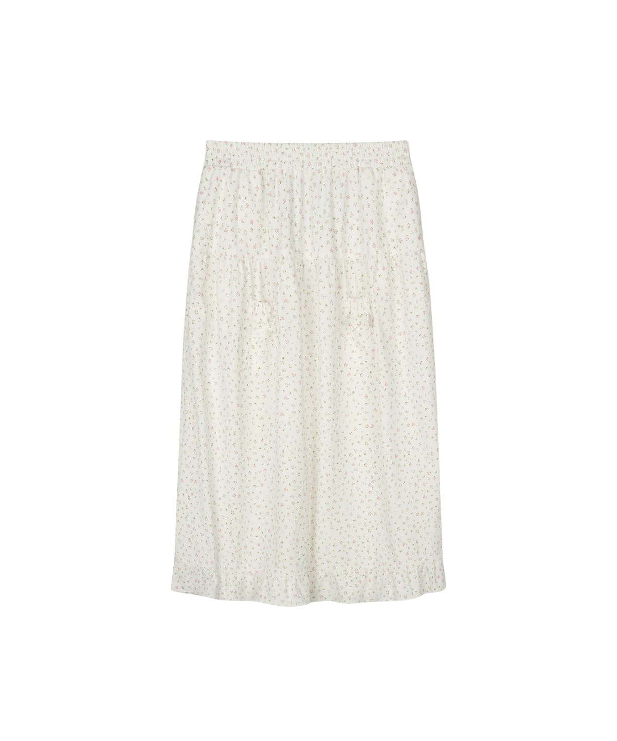 구월십일(GUWOLSIBIL) MINI POCKET FRILL SKIRT WHITE