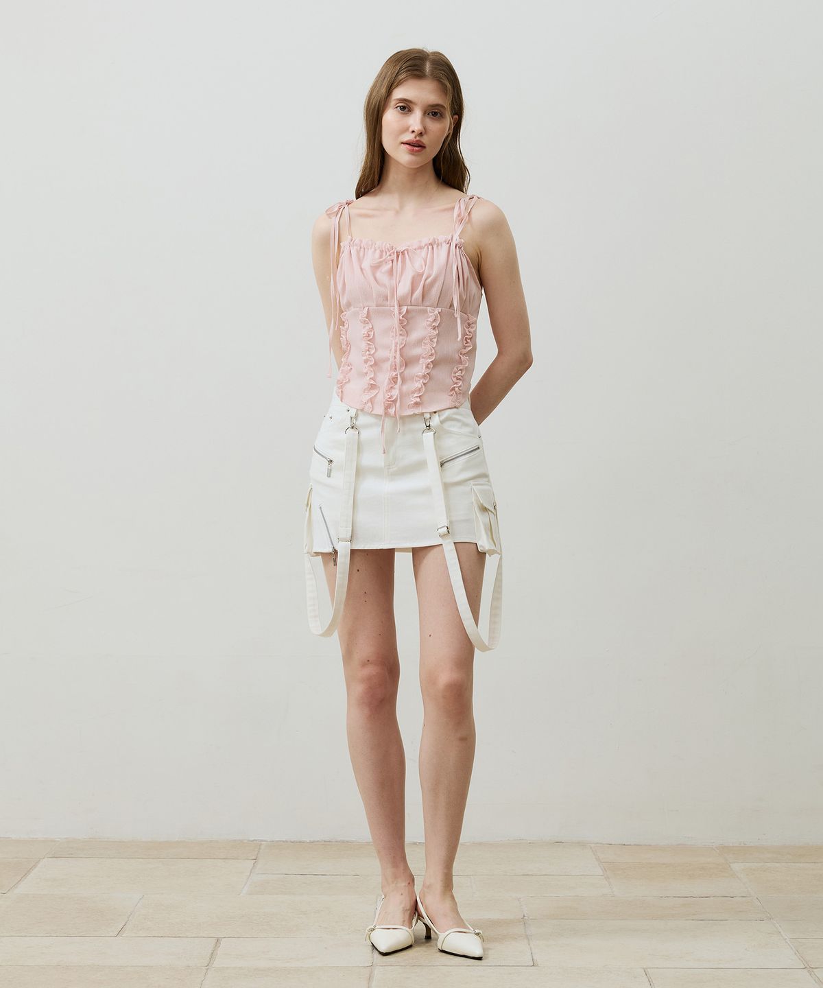 아리킴(ARIKIM) BELLA MINI SKIRT PANTS / WHITE