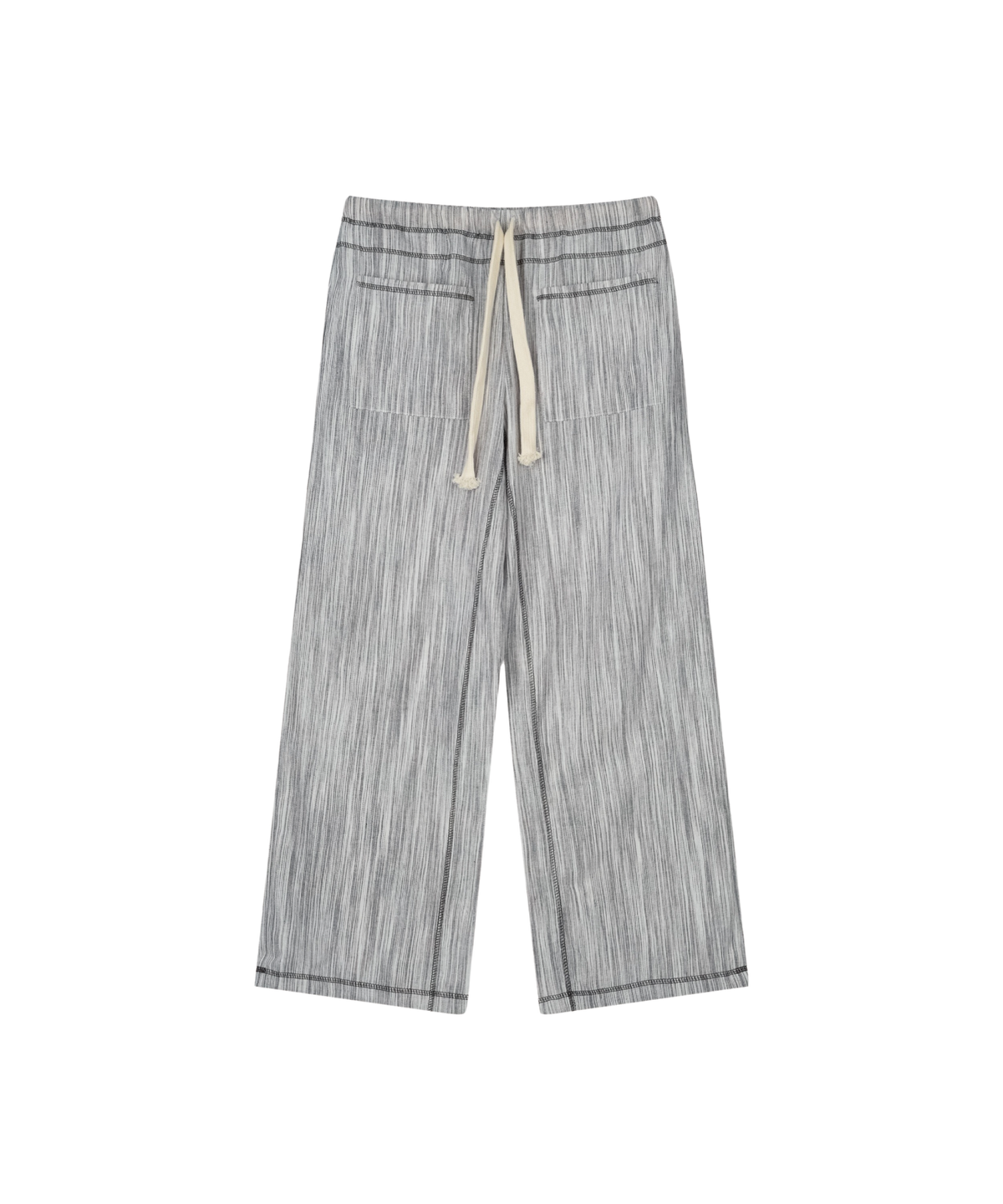 구월십일(GUWOLSIBIL) STRIPE STITCH WIDE PANTS LIGHT GREY
