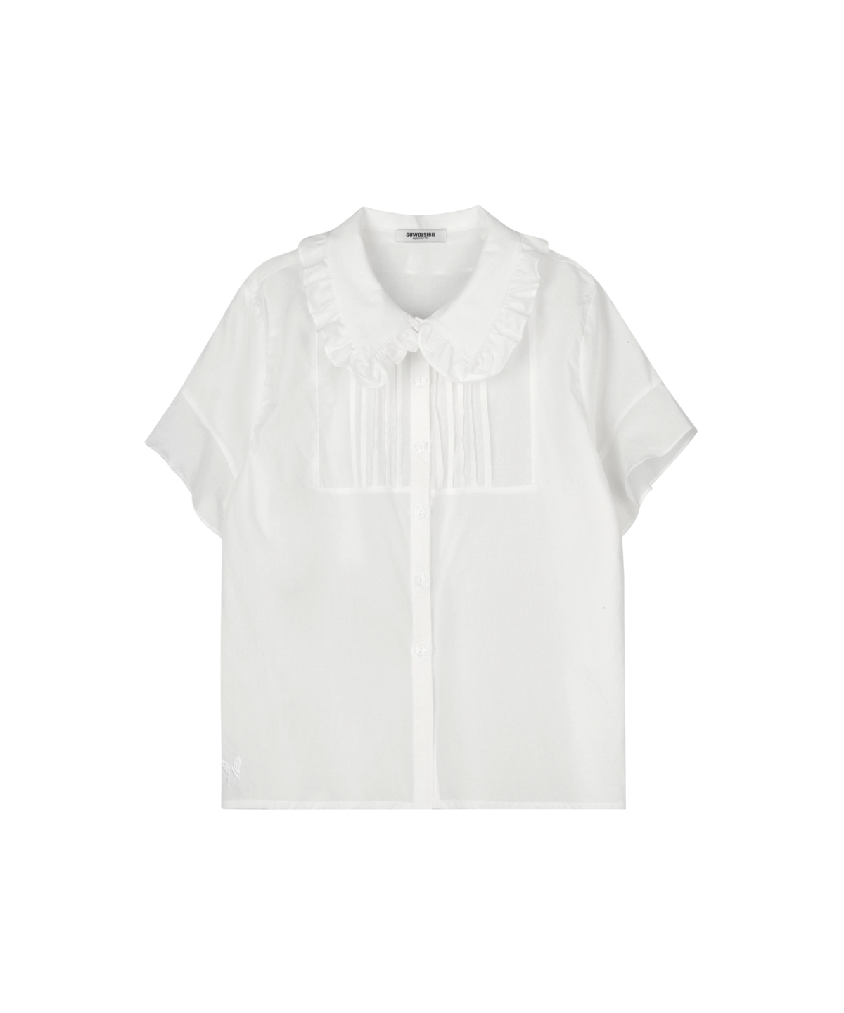 구월십일(GUWOLSIBIL) BOHEMIAN ACCORDION SHIRT WHITE