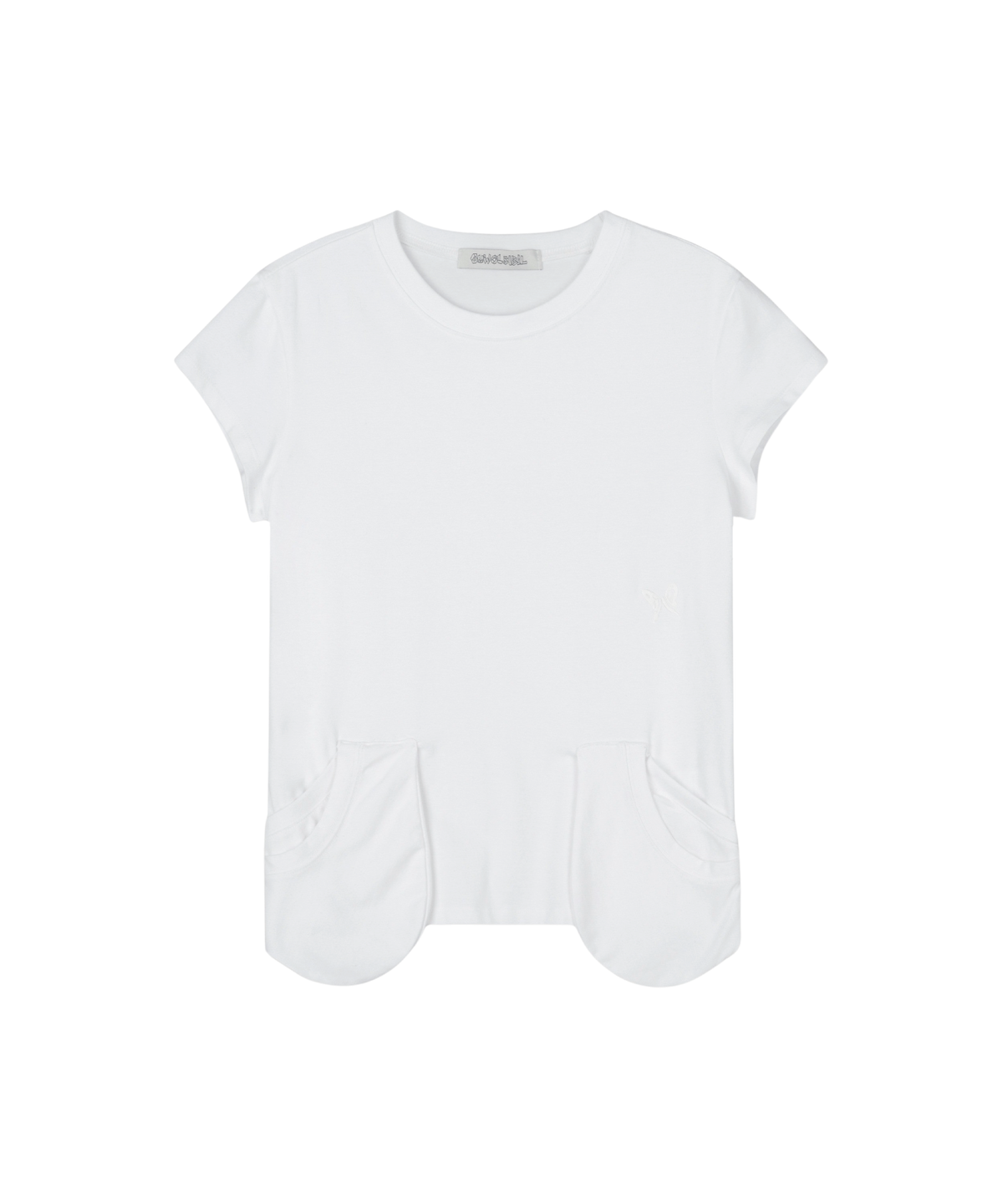 구월십일(GUWOLSIBIL) NECK LAYER SHORT SLEEVE TOP WHITE