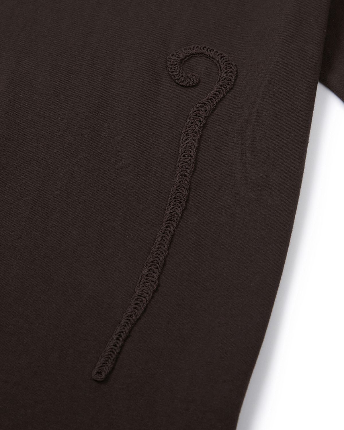 카락터(KARACTOR) Weaving stem T-shirts / Brown