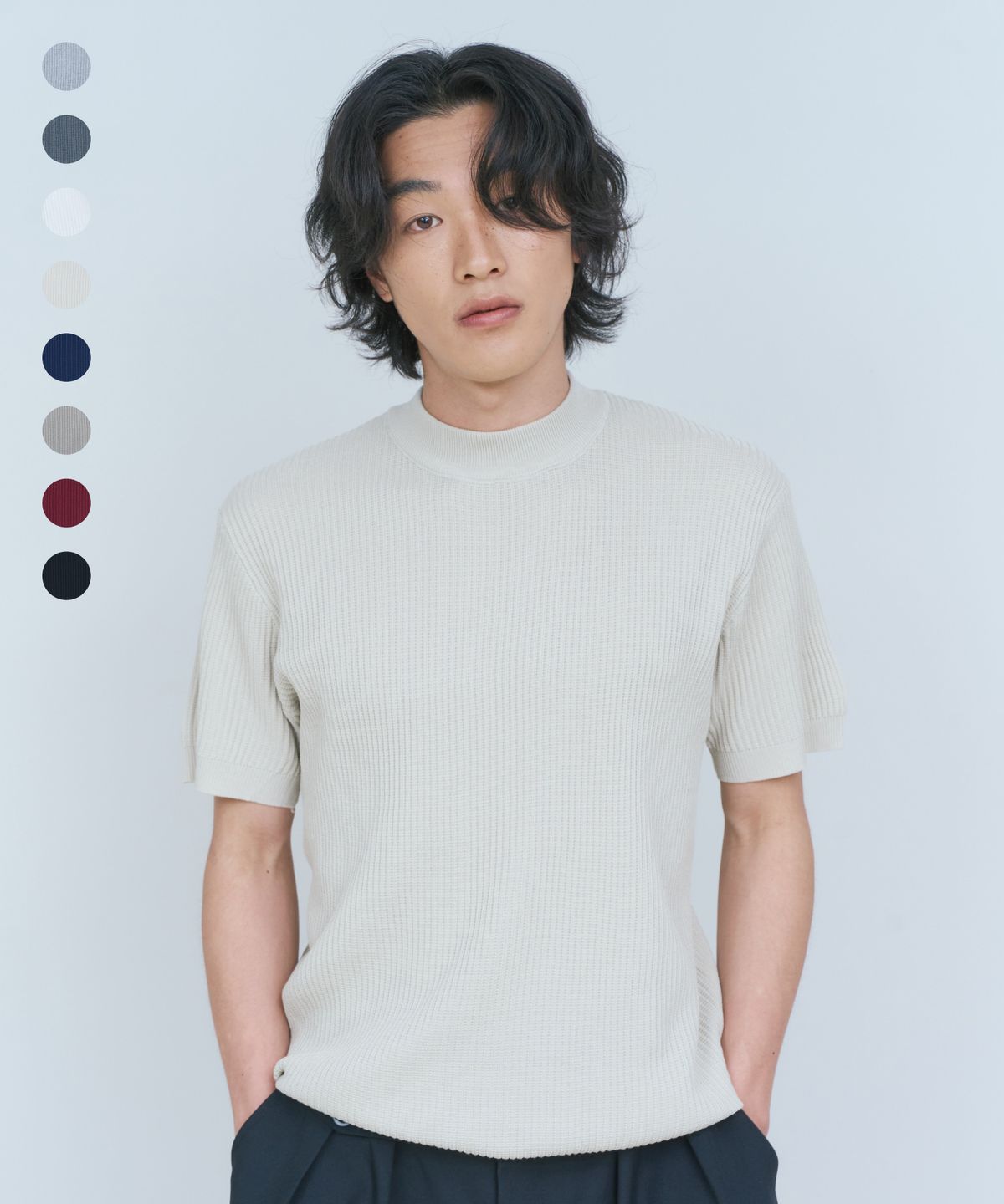노든(NODEN) [2PACK] 써머 밸런스 라운드 니트 - 8COLOR