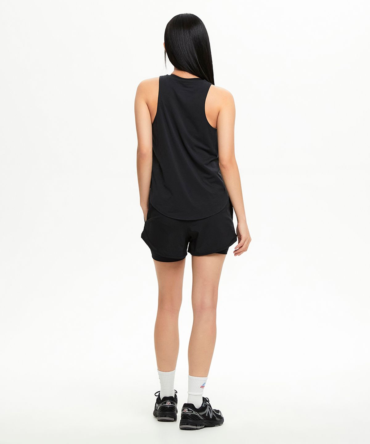 뉴발란스(NEW BALANCE) NBNVG36112 / WOMEN 스포츠에센셜 2in1 쇼츠 3인치 (BLACK)