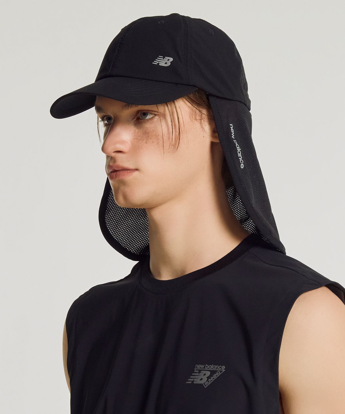 뉴발란스(NEW BALANCE) NBGDGF2205 / FROZEN 차양 볼캡 (BLACK)