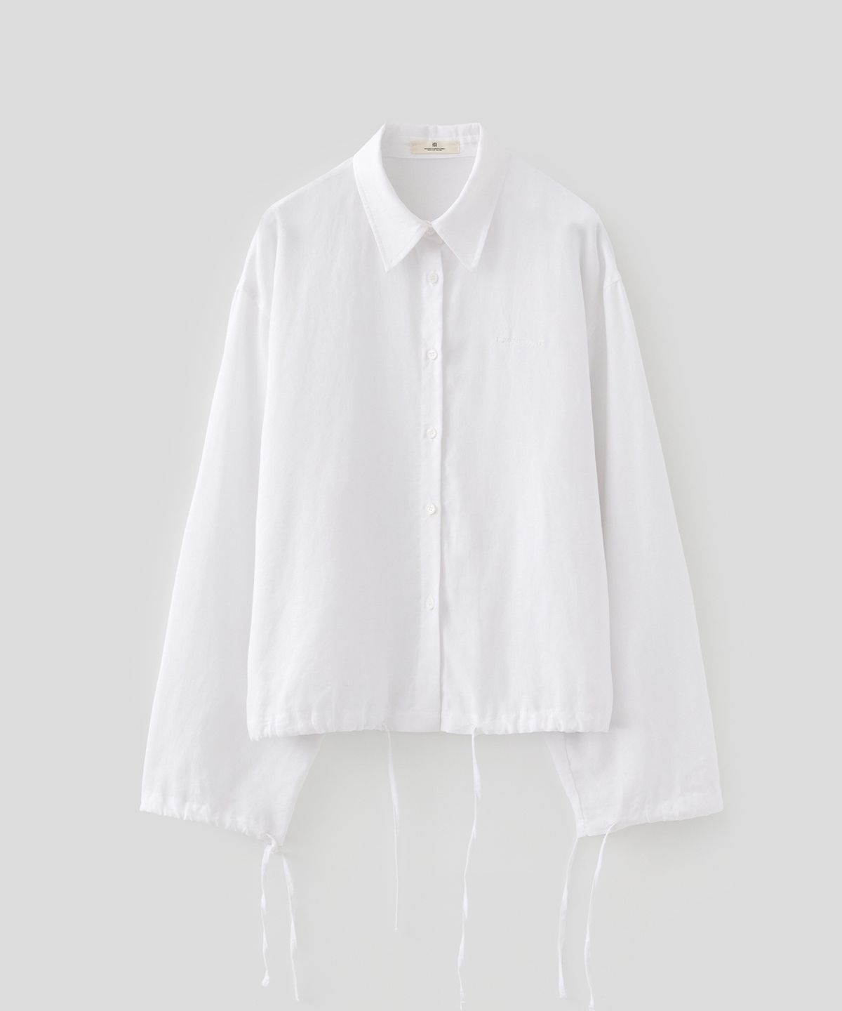로우넬라인(LOW NELLINE) POSITANO TENCEL LINEN SHIRT_WHITE