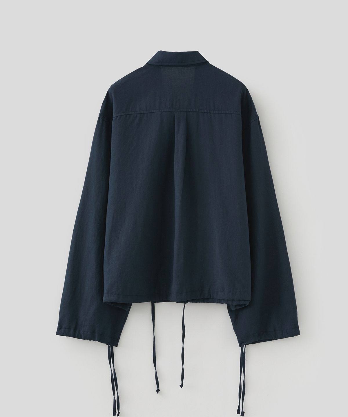 로우넬라인(LOW NELLINE) POSITANO TENCEL LINEN SHIRT_NAVY