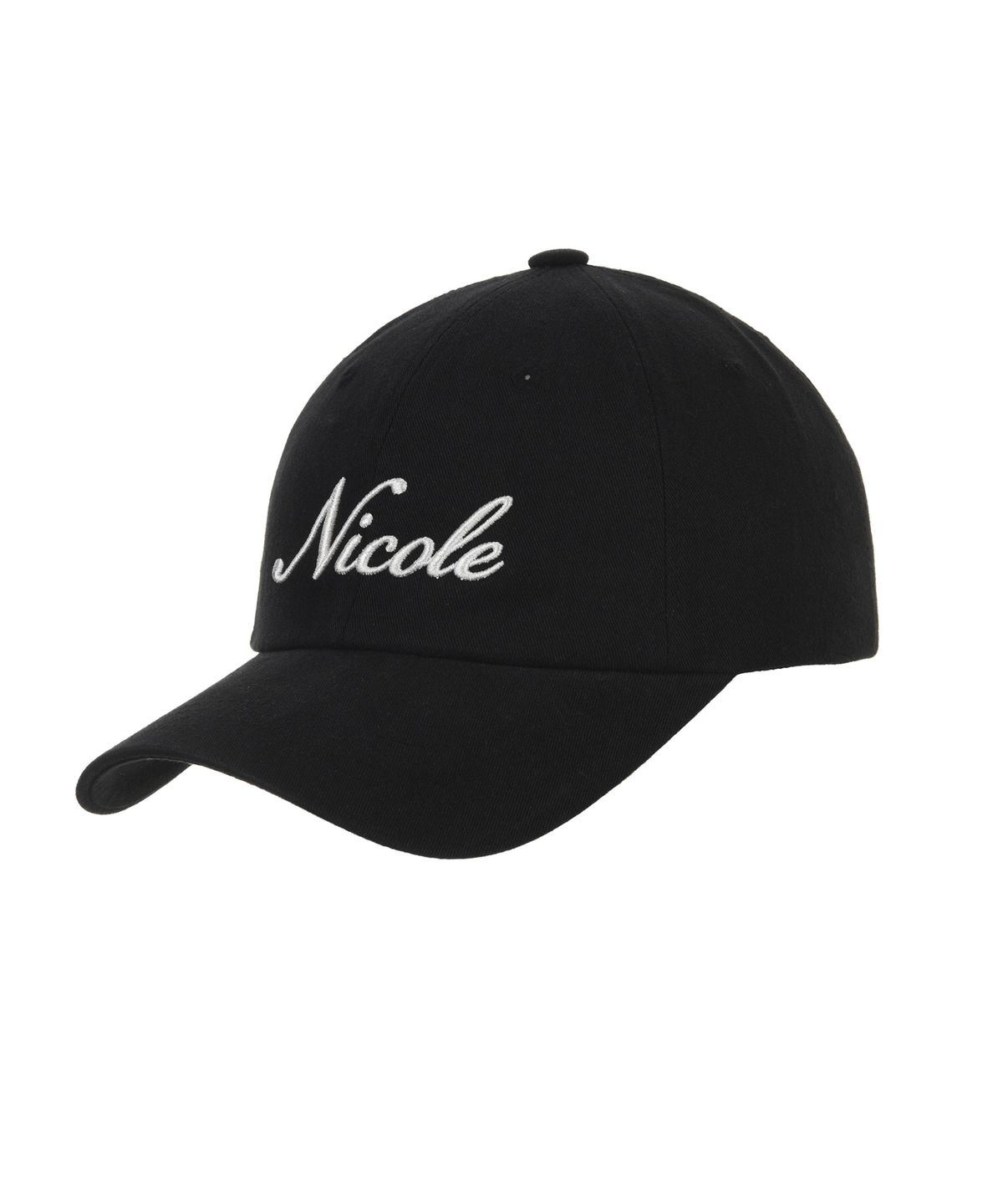 닉앤니콜(NICK&NICOLE) NICOLE LETTERING BALL CAP_BLACK