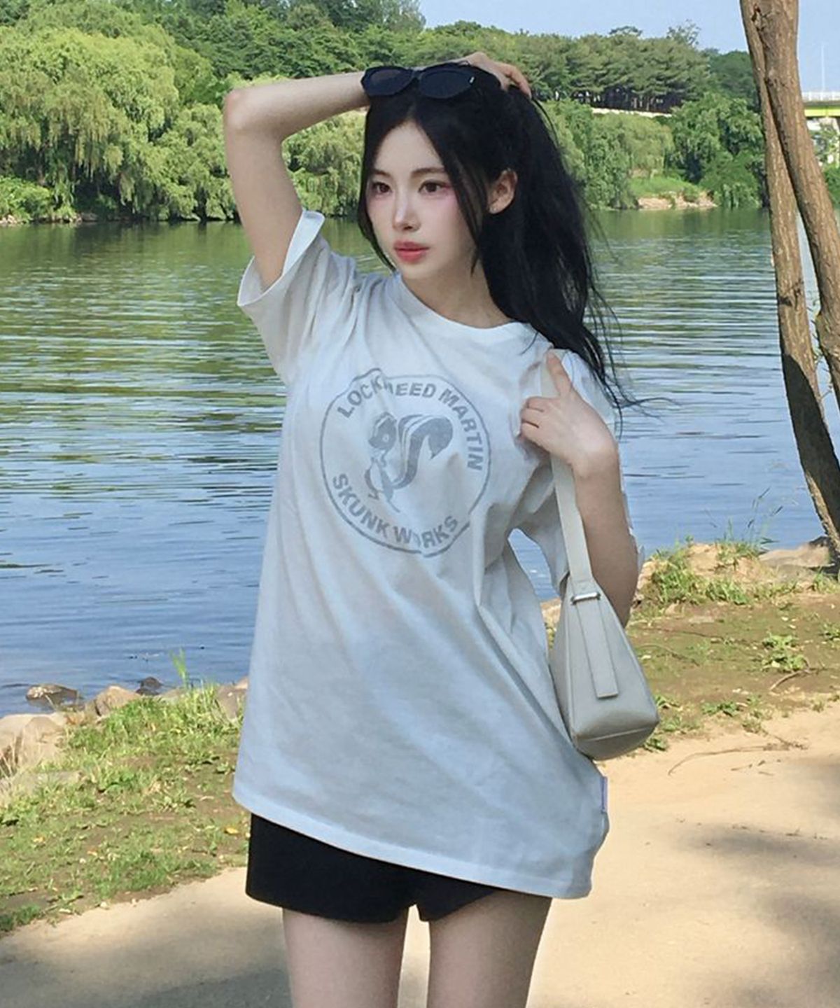 록히드마틴(LOCKHEED MARTIN) LM SKUNK WORKS SECRET LOGO TEE(L41UTS121WHT)