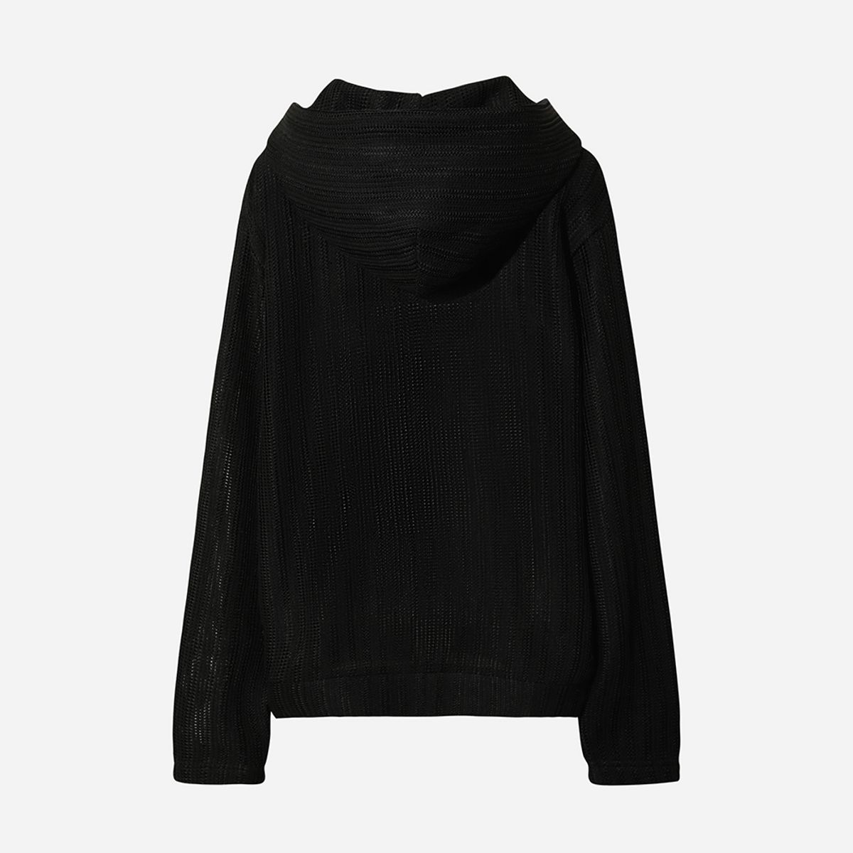디오디(DOD) 크로쉐 후드집업(BLACK)